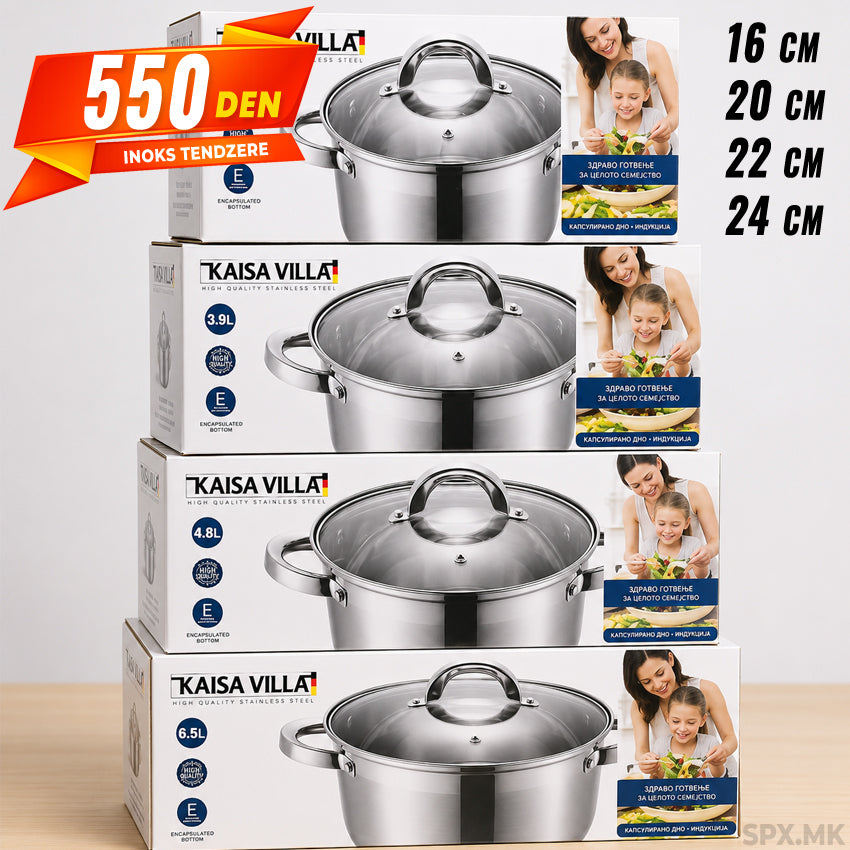 Inoks Tendzere so Staklen Kapak – Kaisa Villa