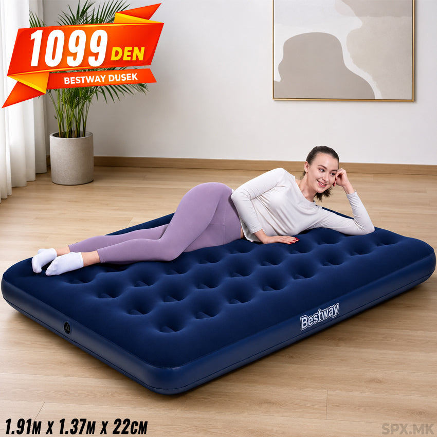 Bestway Dvokraten Dusek na Naduvuvanje (1.91m x 1.37m x 22cm)