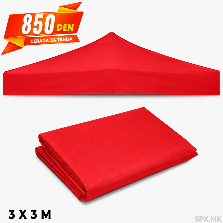 Rezervna Cerada za Tenda 3x3m (Crvena)