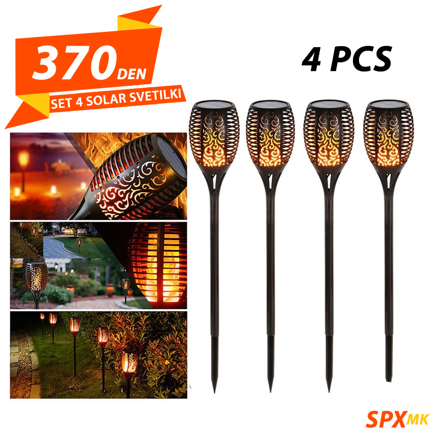 Set 4 Solar Svetilki