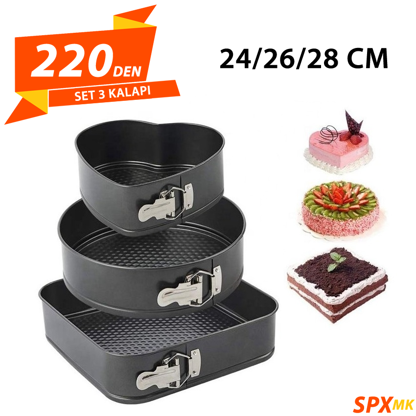 Set 3 Kalapi za Torta