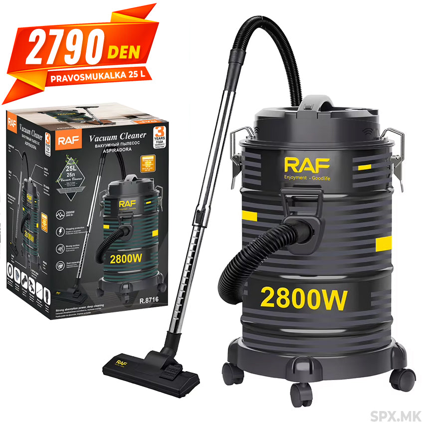 Industriska Pravosmukalka RAF 2800W (25L)