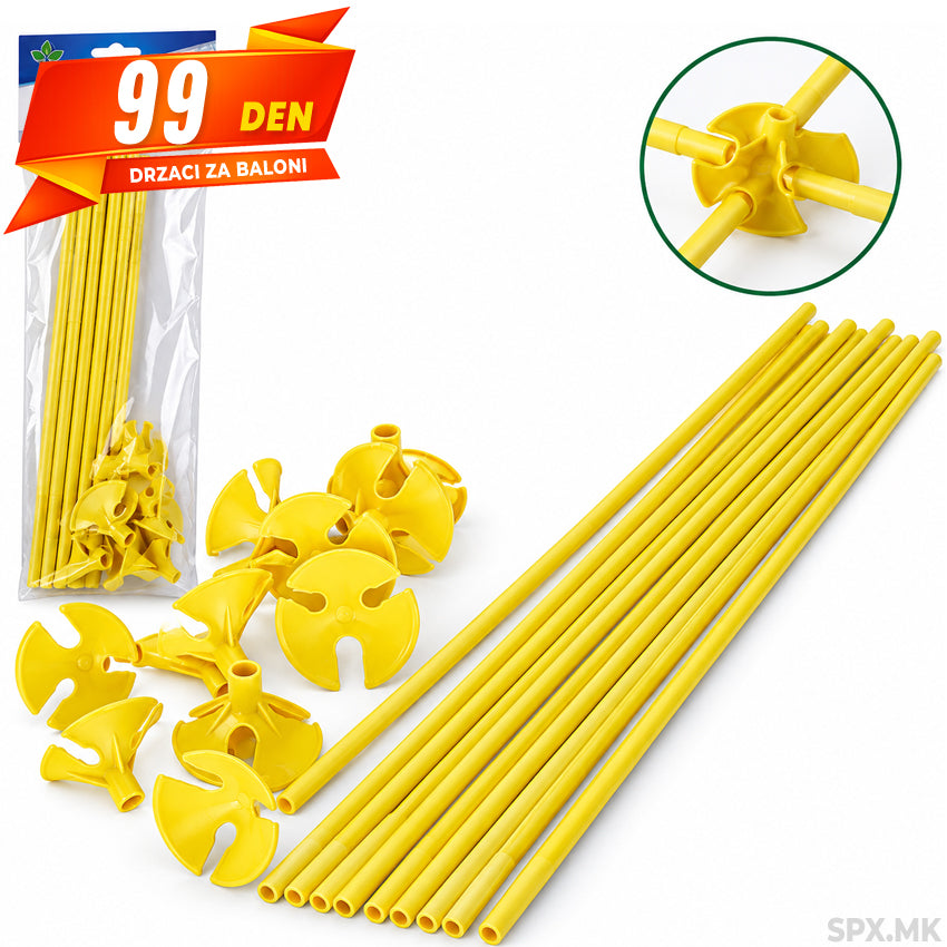 Plasticni Drzaci za Baloni (10 pcs)