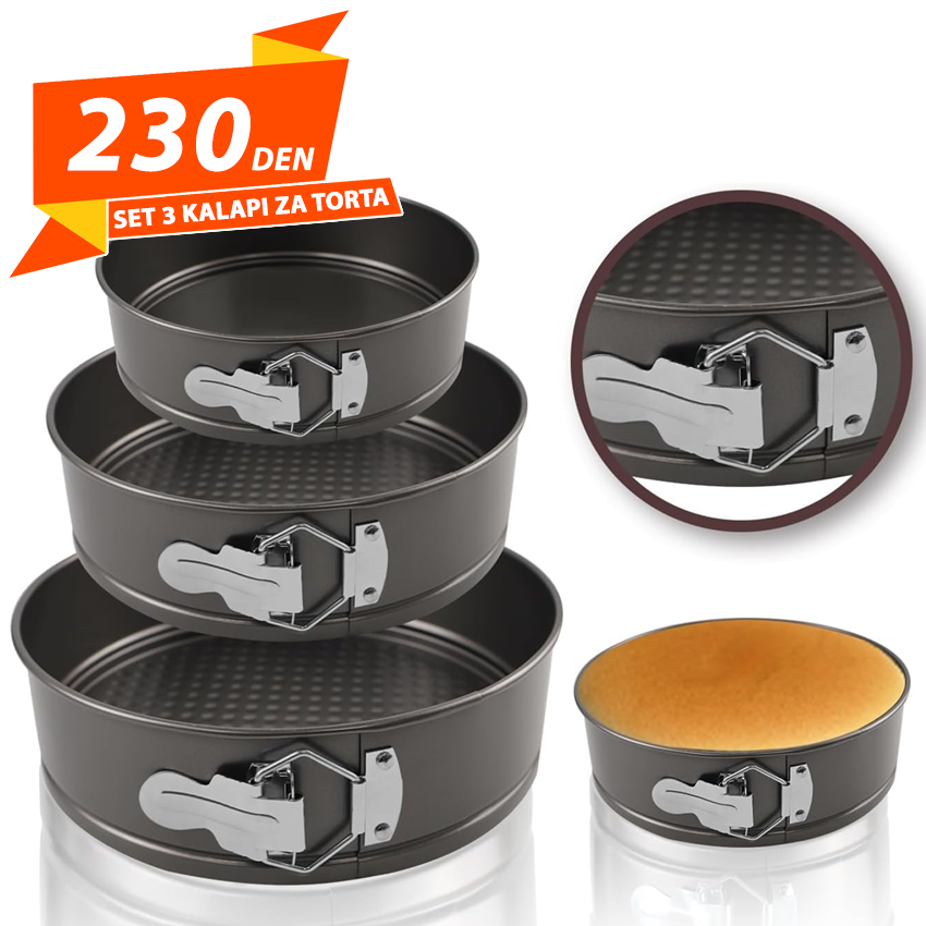 Set 3 Kalapi za Torta