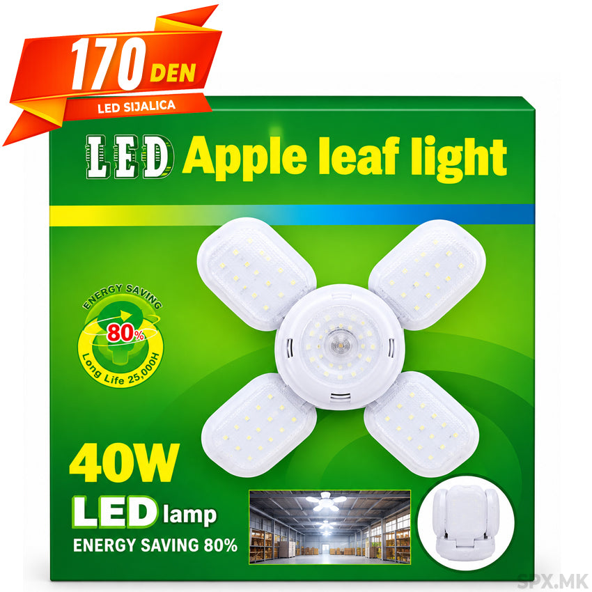 LED sijalica со prekloplivi krila 40W
