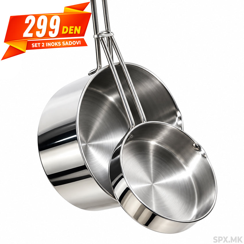 Set inoks tavi (2 parchinja)