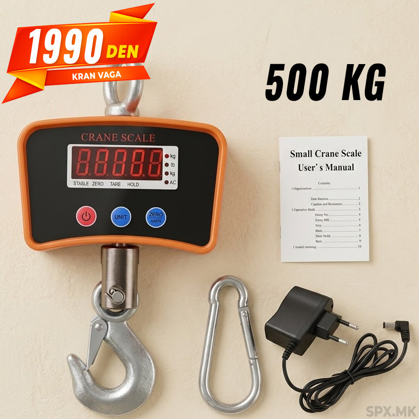 Profesionalna Digitalna Kranska Vaga 500 kg