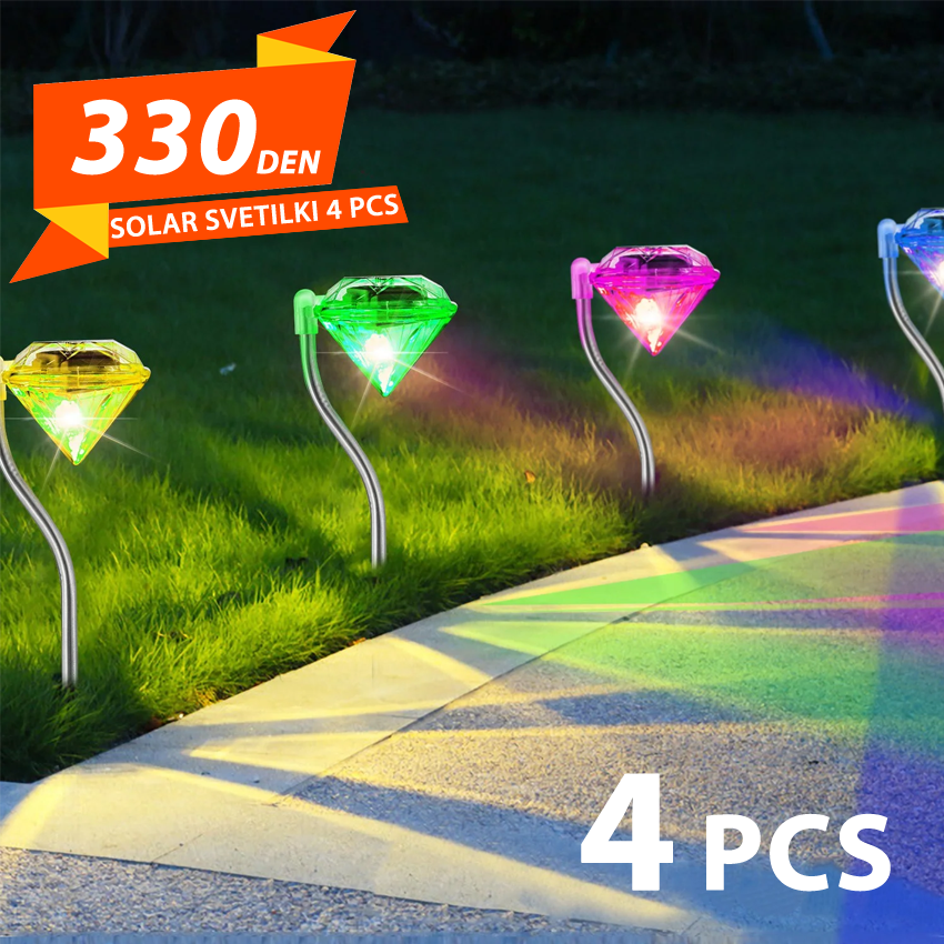 Set 4 Solar Svetilki