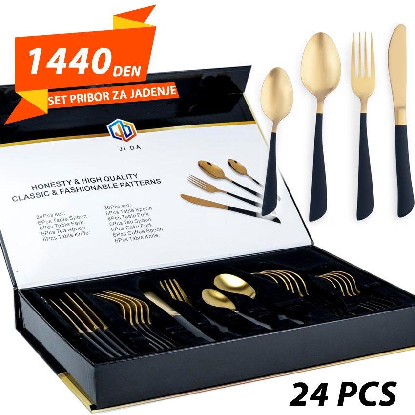 Set Pribor za Jadenje 24 Pcs