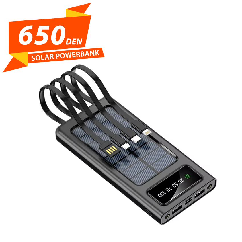 Solar Powerbank + Led Displej