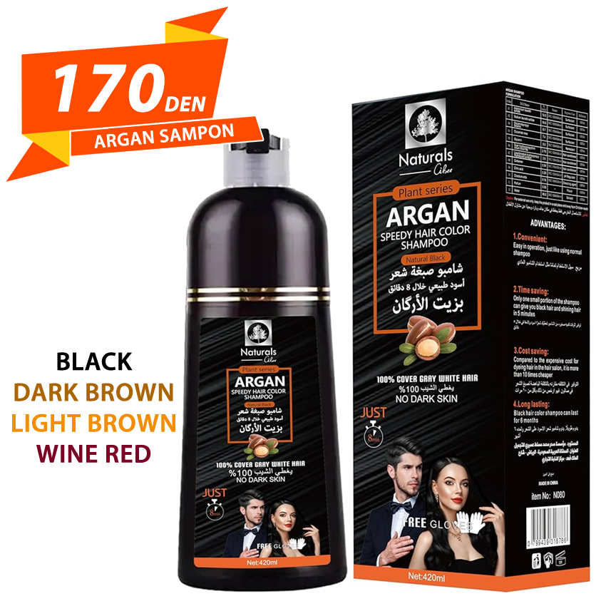 Argan Sampon za Zatemnuvanje na Kosata