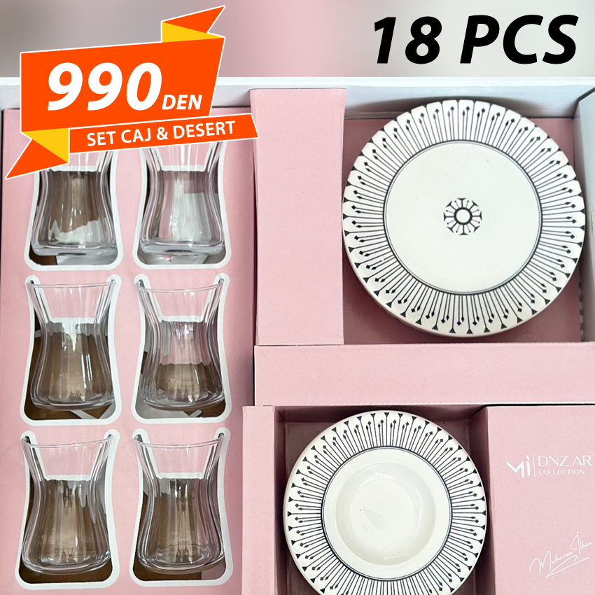 Set za Caj & Desert 18pcs