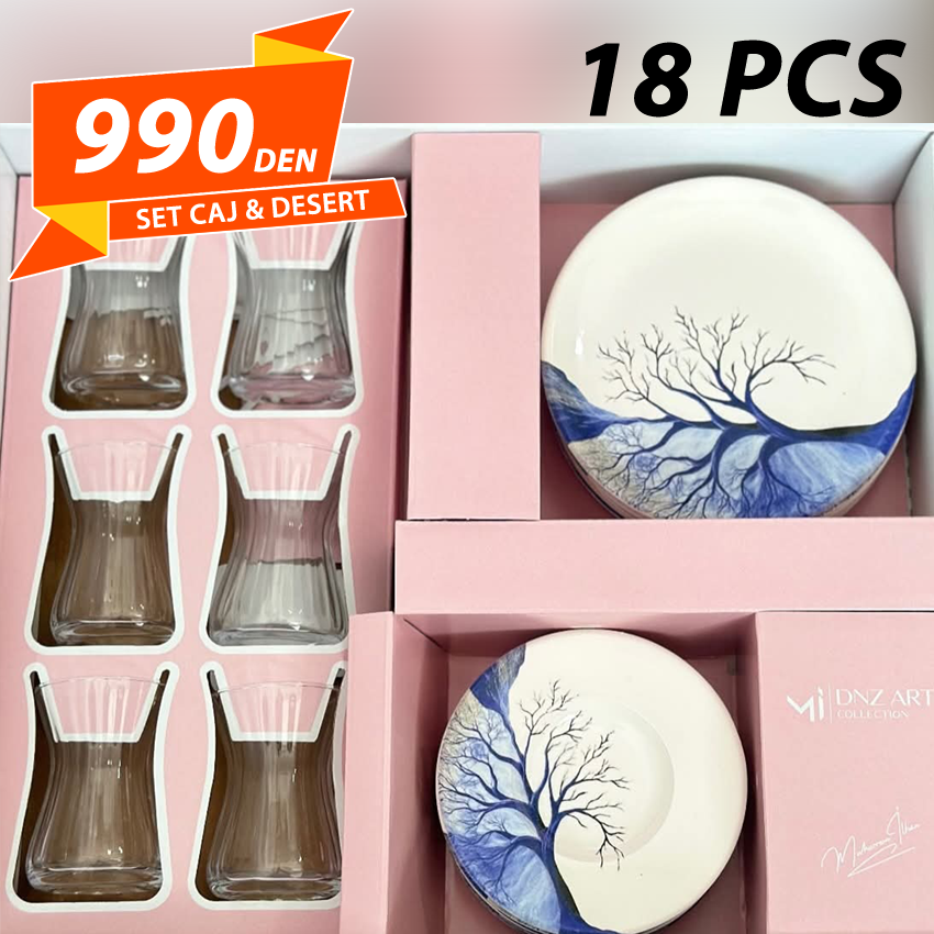 Set za Caj & Desert 18 pcs