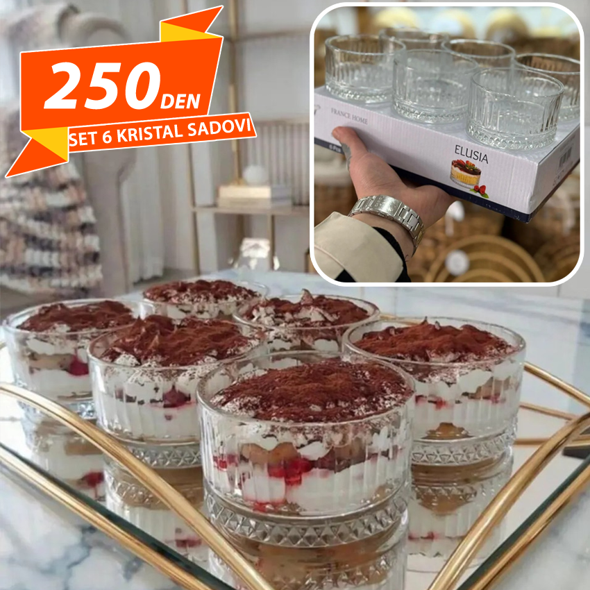 Set 6 Kristal Sadovi