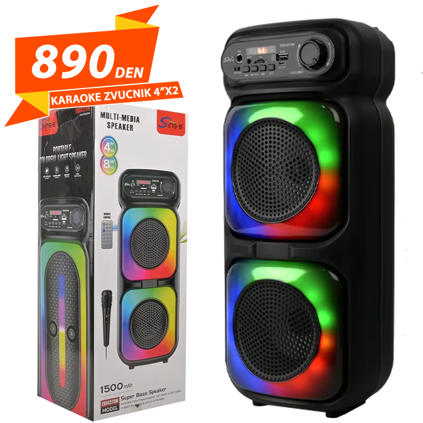 Karaoke Zvucnik 4" x2
