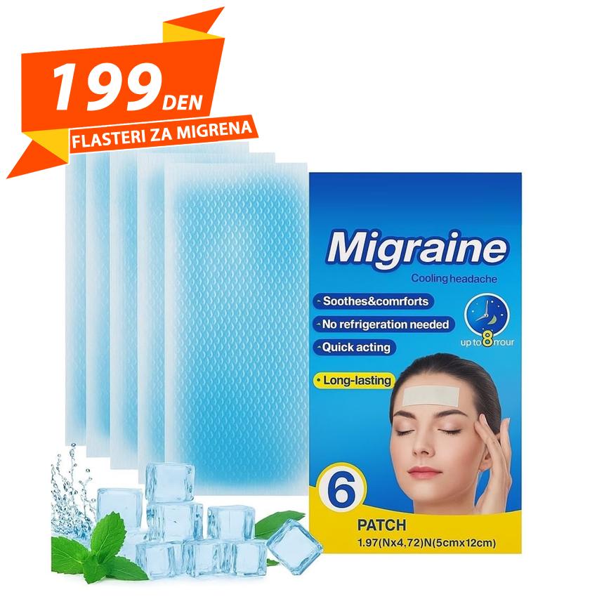 Flasteri za Migrena 6 pcs