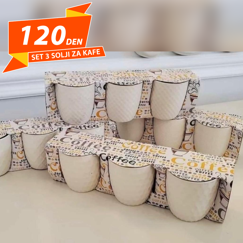 Set 3 Solji za Kafe