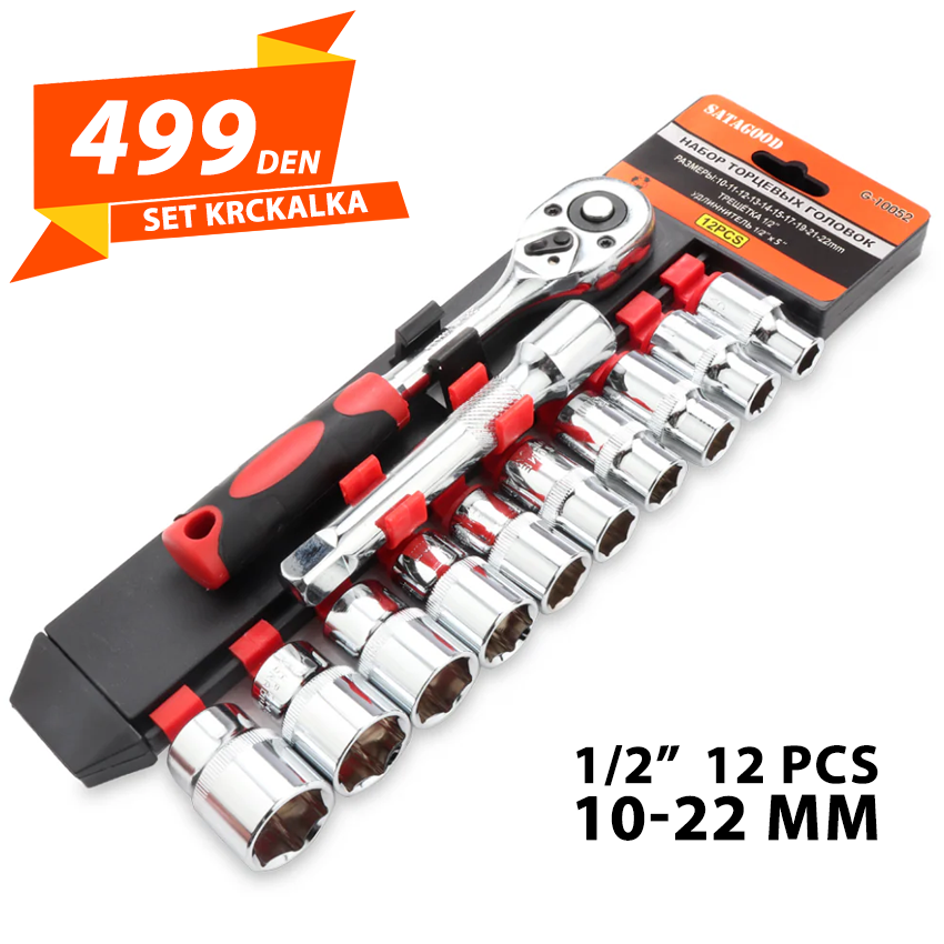 Set Krckalka 1/2" 12 pcs