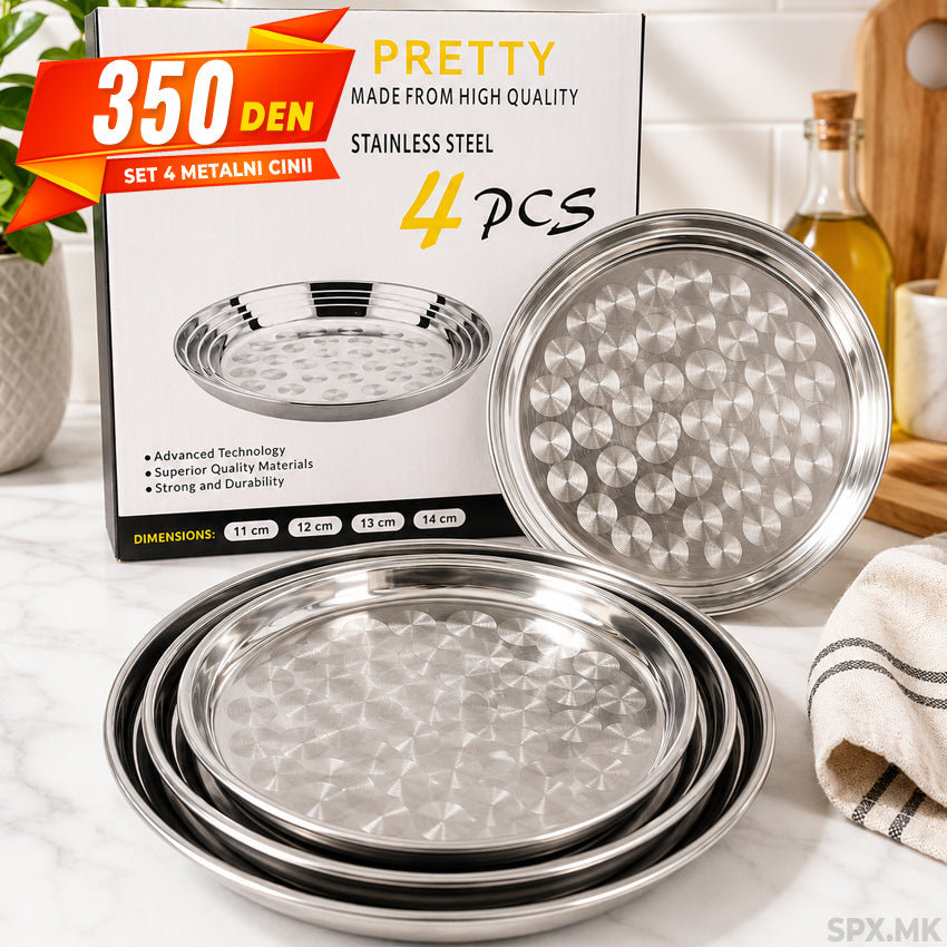 Set od 4 Metalni Cinii