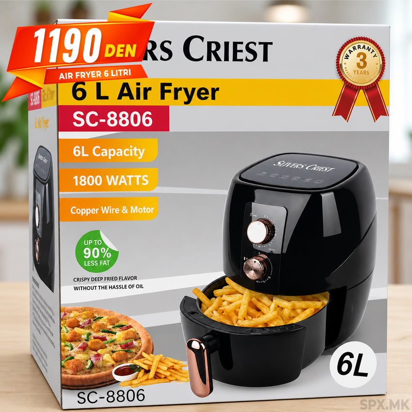 Air Fryer 6 Litri