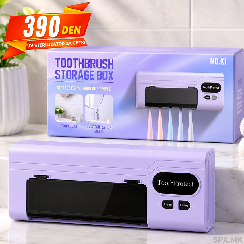 UV Sterilizator & Drzac za Cetki za Zabi