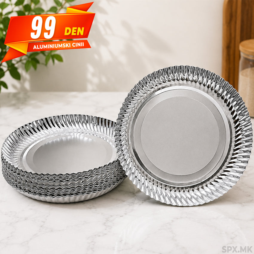 Set od Ednokratni Aluminiumski Cinii