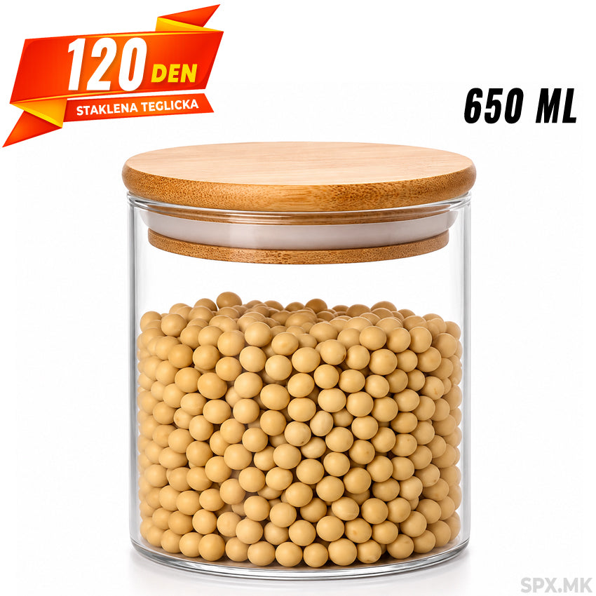 Staklena teglička za začini – 650 ml