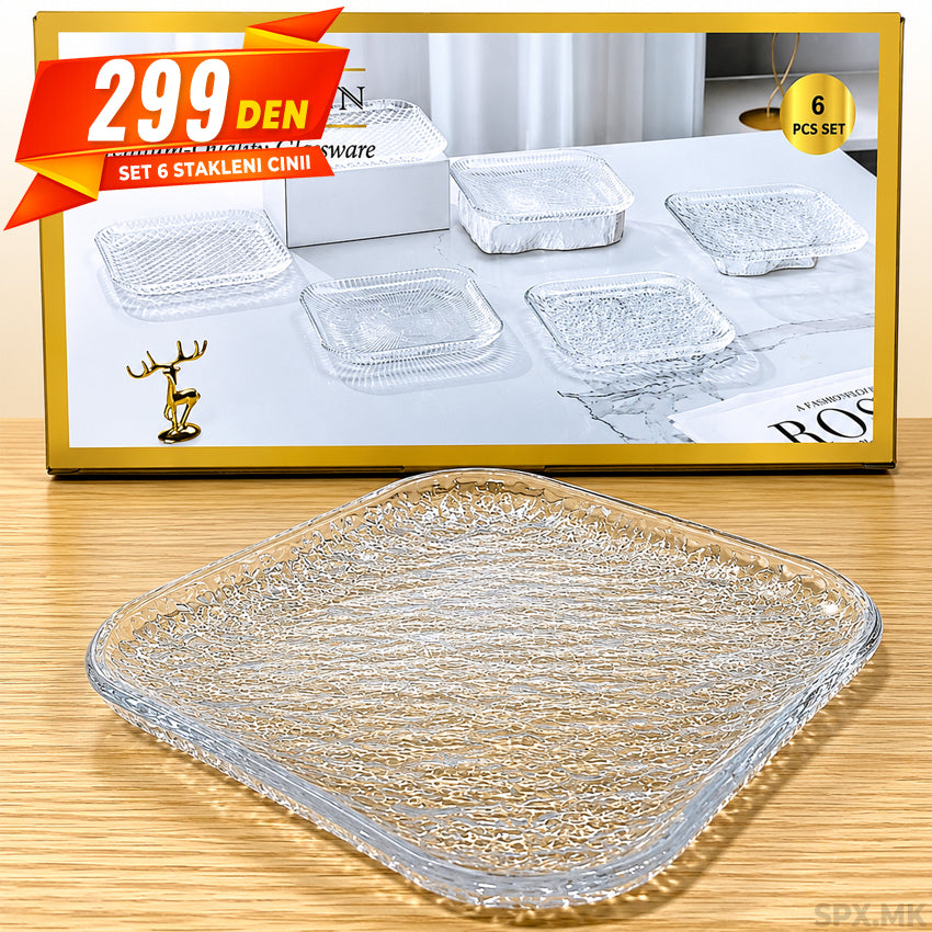 Set Stakleni Cinii Royal Design (6 Parcinja)