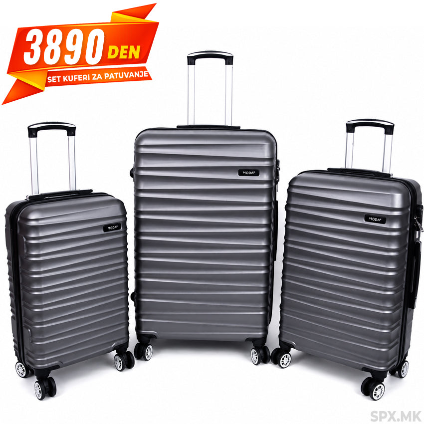 Set Kuferi za Patuvanje (3 Parcinja )