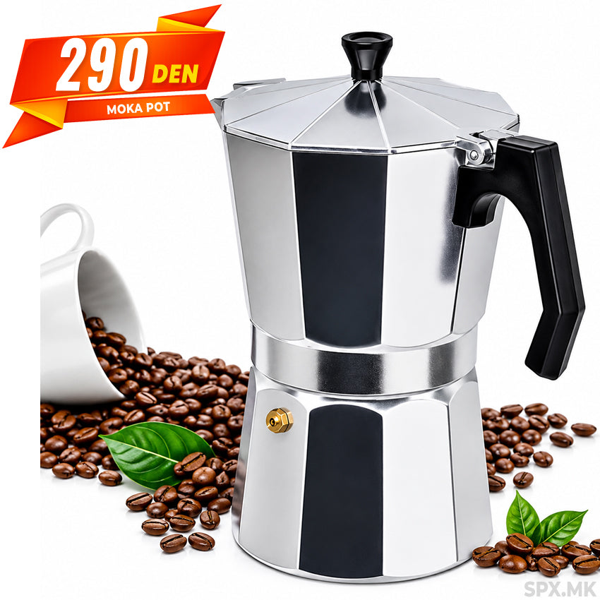 Klasicno Aluminiumsko Lonce za Espresso Kafe