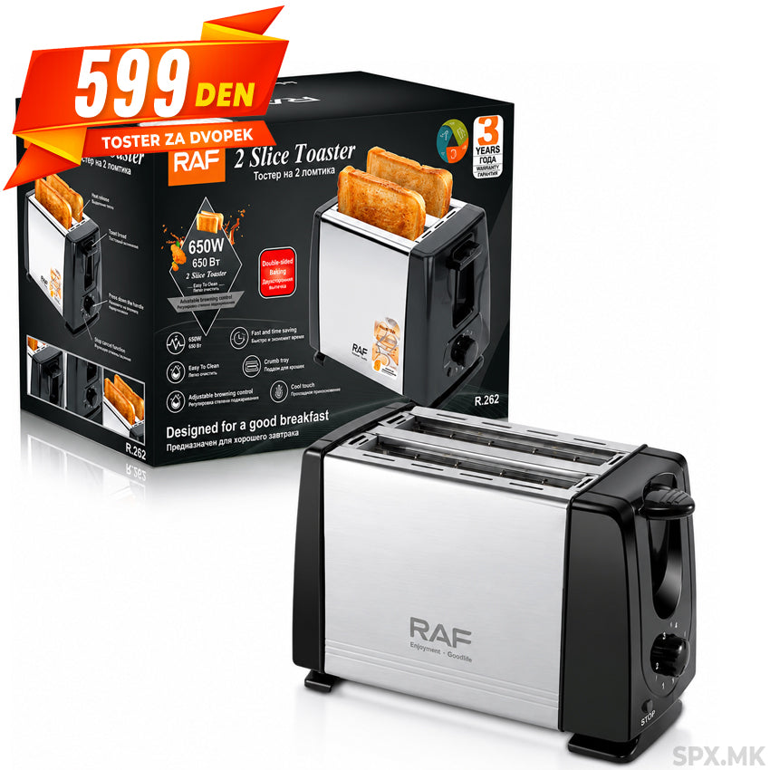 RAF Toster za Dvopek (650W)