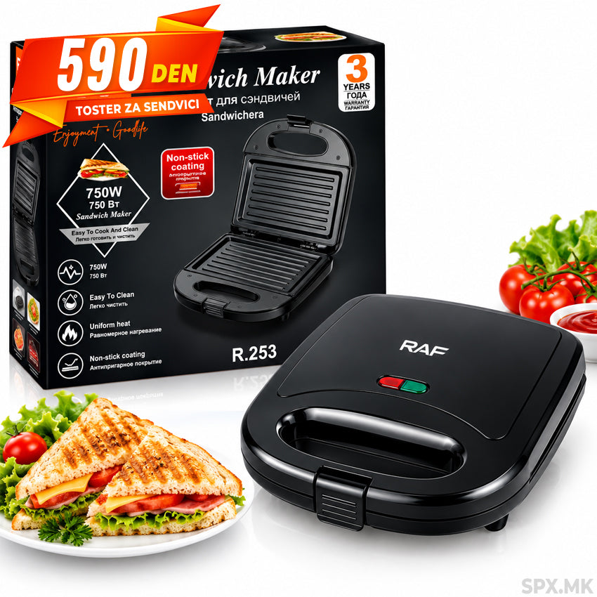 RAF Toster za Sendvici (750W) – R.253