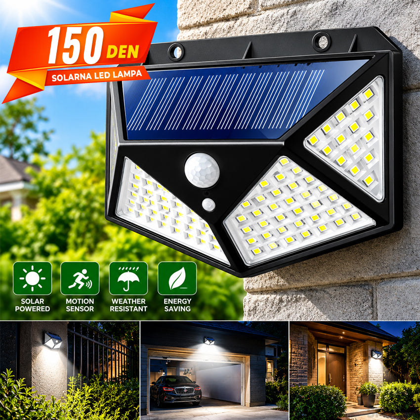 Solarna LED Lampa so Senzor za Dvizenje