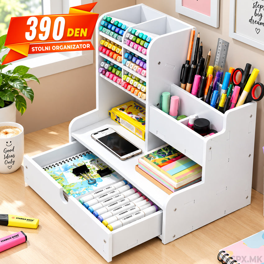 Stolni Organizator za Kancelariskij i Skolski Materijal