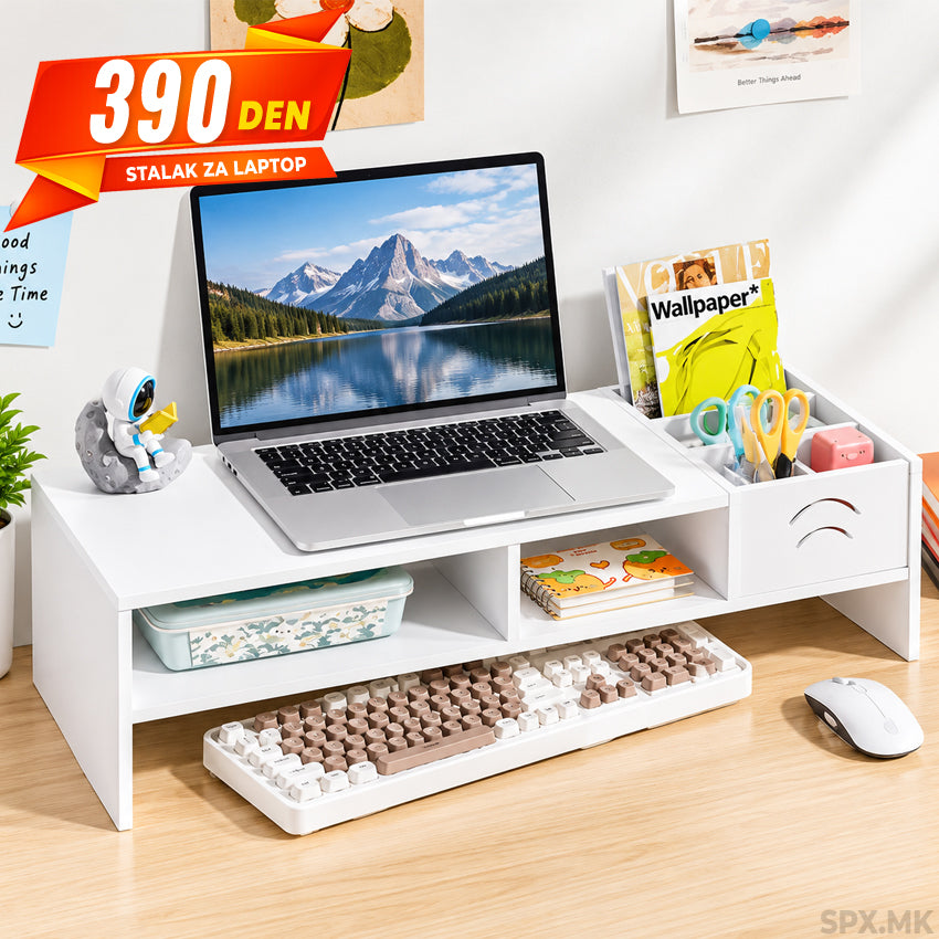 Stalak / Stoper za Monitor i Laptop so Pregradi