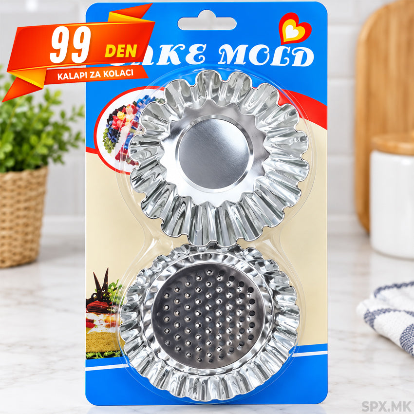 Metalni Kalapi za Tart/Tortichki (2 Parcinja)