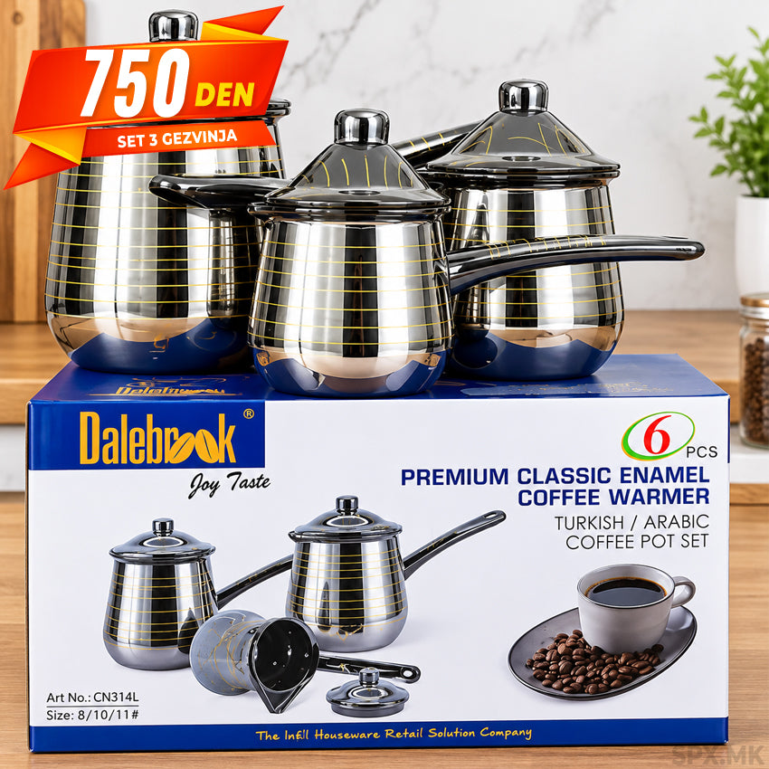Dalebrook Premium Emajiliran set za kafe (6 delovi)