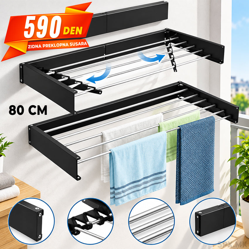 Zidna preklopna sushara za alishta 80 cm