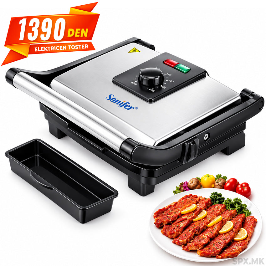 Sonifer Elektricen preklopen gril / toster