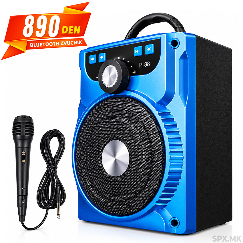 Prenosen Bluetooth Zvucnik P-88 so Mikrofon