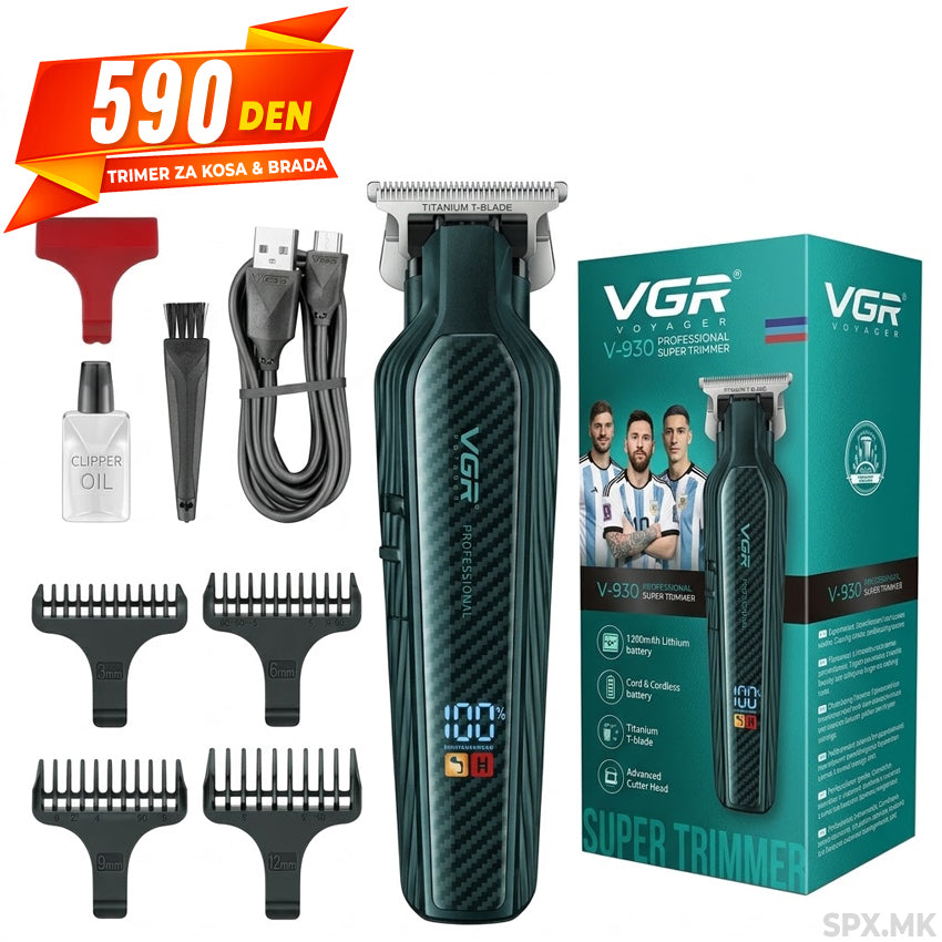 Profesionalen Trimer za Kosa i Brada VGR V-930