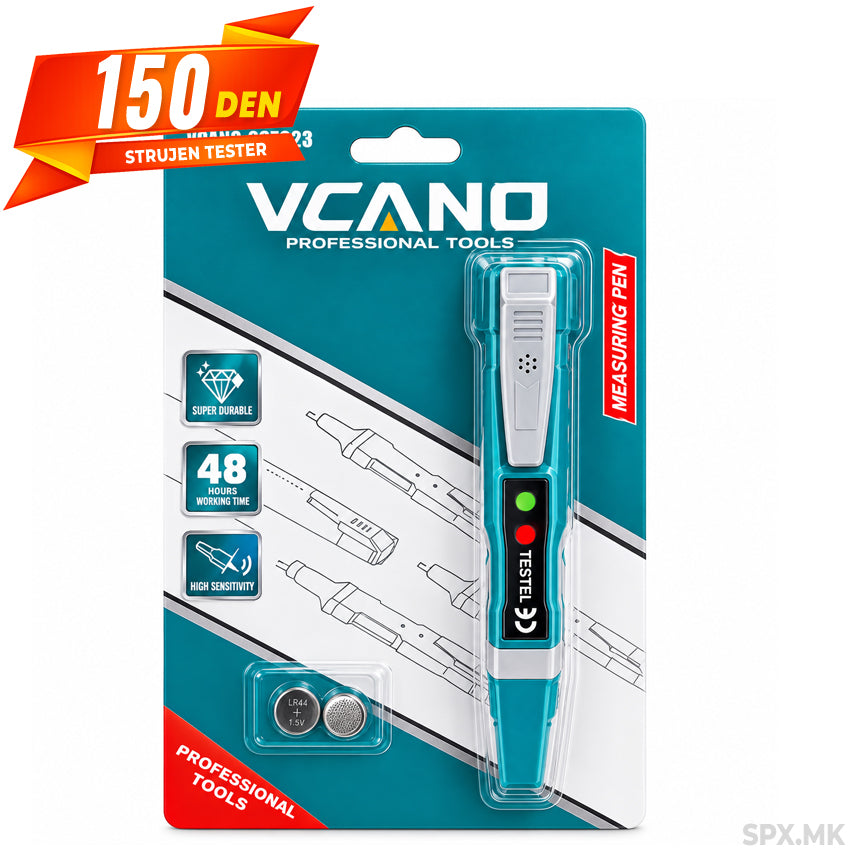 Digitalen strujen tester penkala VCANO (VCANO-297023)