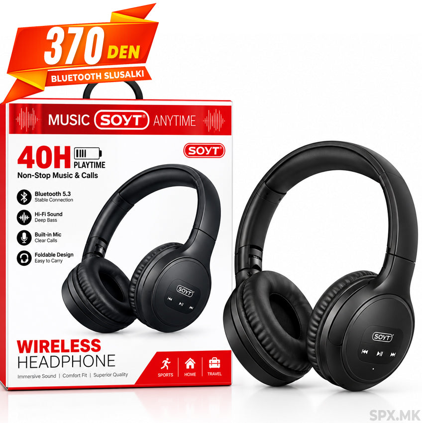 Bezicni Bluetooth slusalki SOYT (40H Playtime)