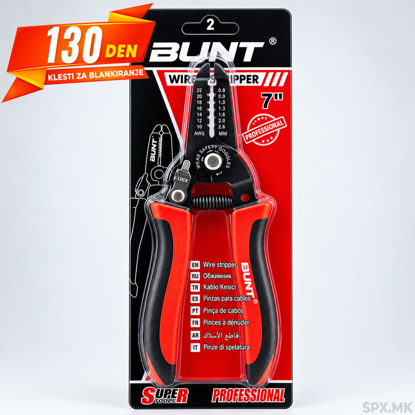 Klesti za blankiranje zici BUNT 7"
