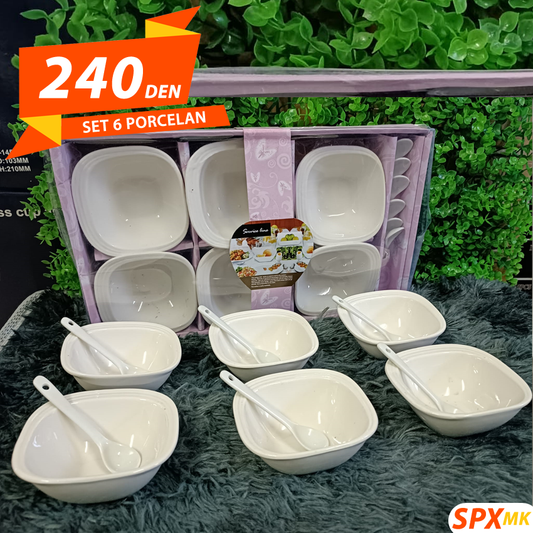 Set 6 Porcelan Sadovi