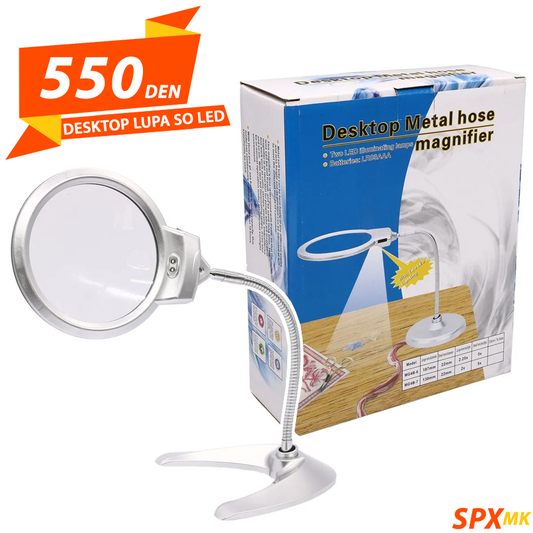 Desktop Lupa so Led