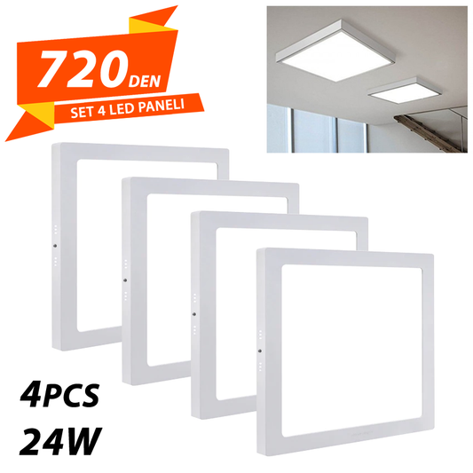 Set 4 Led Paneli 24w