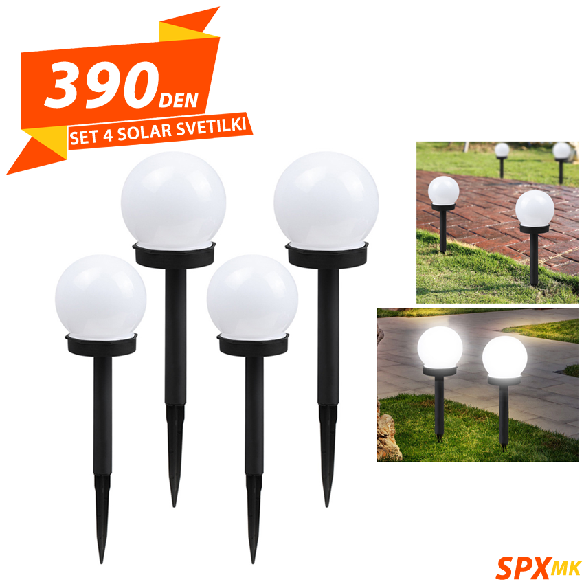 Set 4 Solar Svetilki