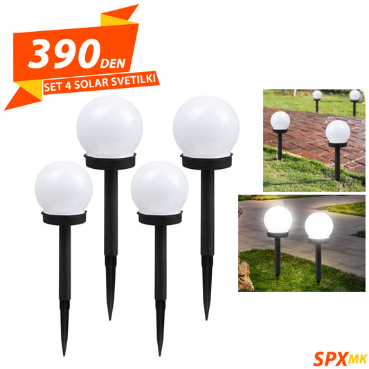 Set 4 Solar Svetilki