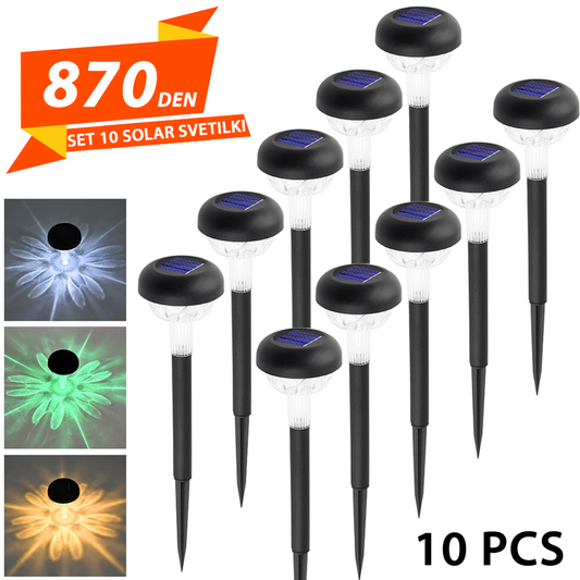 Set 10 Solar Svetilki
